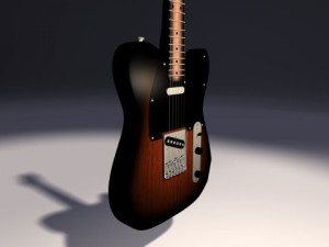 fender telecaster Modelo 3D
