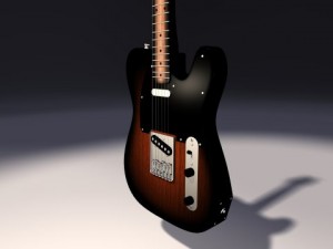 fender telecaster Modelo 3D