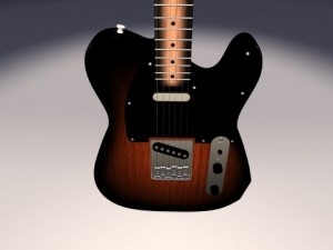 fender telecaster Modelo 3D
