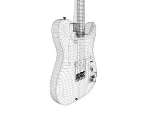 fender telecaster Modelo 3D