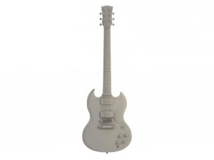 gibson sg style guitar 3D Model