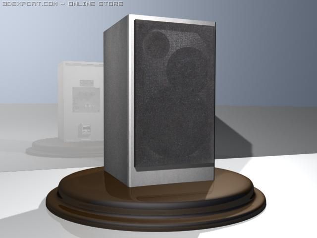 low poly sound system 3D 模型 .c4d .max .obj .3ds .fbx .stl .blend 