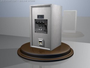 low poly sound system 3D 模型