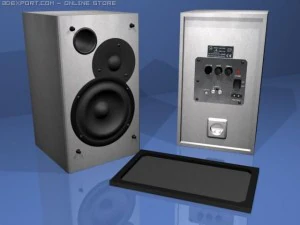 sistema de som de alta qualidade Modelo 3D
