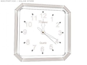 wall clock 3D Model