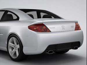 peugeot 407 coupe 2013 Model 3D