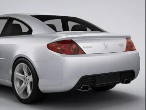 peugeot 407 coupe 2013 3D Model
