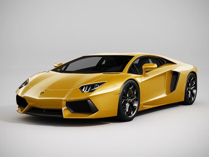 lamborghini aventador lowpoly 3D Model .c4d .max .obj .3ds .fbx .stl .blend 