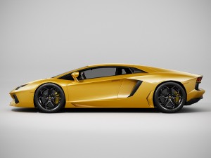 lamborghini aventador lowpoly 3D 模型