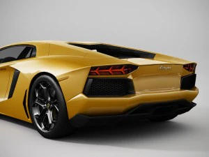 lamborghini aventador lowpoly 3D Model
