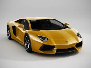 lamborghini aventador lowpoly 3D Model