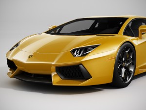 lamborghini aventador lowpoly 3D 模型