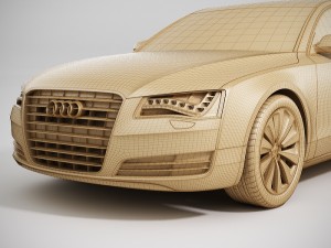 audi a8 2013 Model 3D