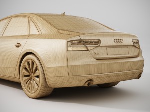 audi a8 2013 Model 3D