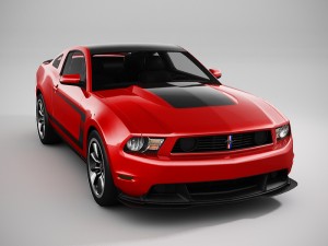 Mustang Boss 302 2012 Lowpoly Modelo 3D