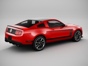Mustang Boss 302 2012 Lowpoly Modelo 3D