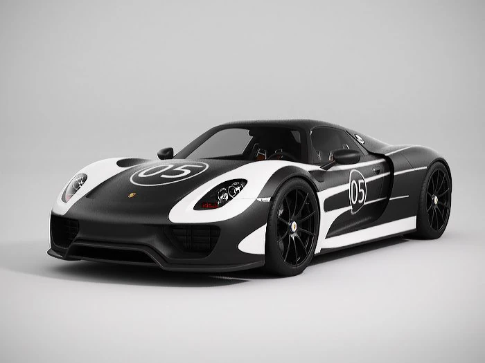 porsche 918 spyder 3D Model .c4d .max .obj .3ds .fbx .stl .blend 