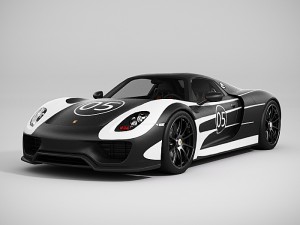 porsche 918 spyder lowpoly 3D Model