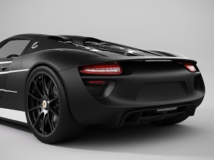 porsche 918 spyder lowpoly Modelo 3D