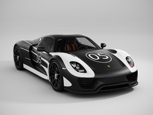 porsche 918 spyder lowpoly Modelo 3D