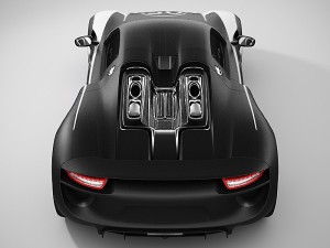 porsche 918 spyder lowpoly Modelo 3D