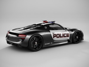 porsche 918 spyder police Model 3D