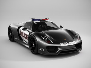 porsche 918 spyder police Model 3D