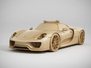 porsche 918 spyder police 3D Model