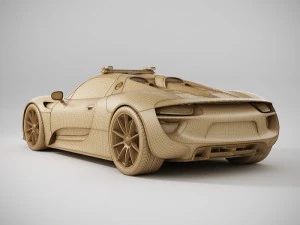 porsche 918 spyder police 3D Model