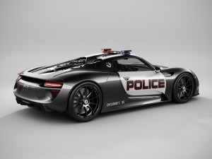 porsche 918 spyder police lowpoly 3D मॉडल