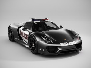 porsche 918 spyder police lowpoly 3D मॉडल