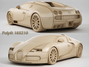 부가티 베이론 3D 모델