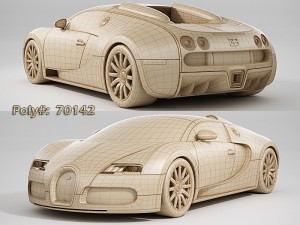 bugatti veyron 3D 모델