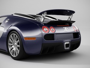 bugatti veyron lowpoly 3D 模型