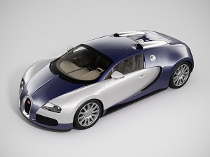 bugatti veyron lowpoly 3D 模型