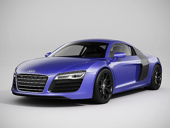 audi r8 2014 3D Model .c4d .max .obj .3ds .fbx .stl .blend