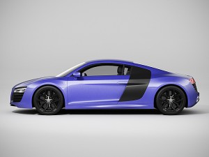 audi r8 2014 Model 3D