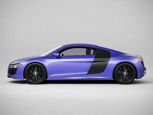 audi r8 2014 3D Model