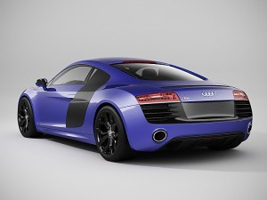 audi r8 2014 Model 3D
