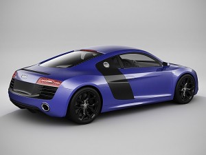 audi r8 2014 Model 3D