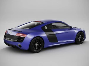 audi r8 2014 3D Model