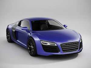 audi r8 2014 3D Model