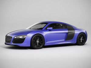 audi r8 2014 Model 3D