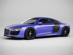 audi r8 2014 3D Model
