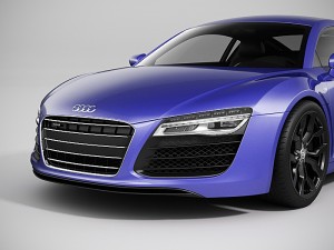 audi r8 2014 Model 3D