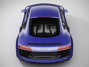 audi r8 2014 Model 3D
