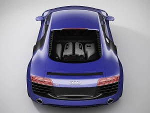 audi r8 2014 3D Model