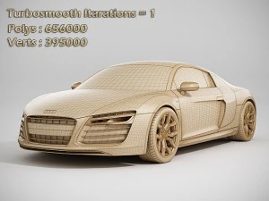 audi r8 2014 3D Model