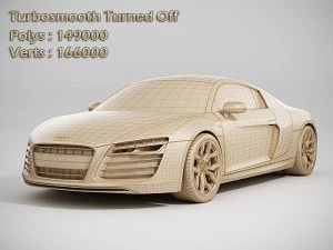 audi r8 2014 3D Model