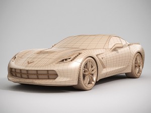 chevrolet corvette 2014 3D Model
